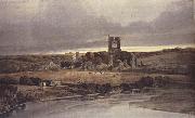 Thomas Girtin Kirkstall Abbey,Yorkshire-Evening (mk47) oil painting reproduction